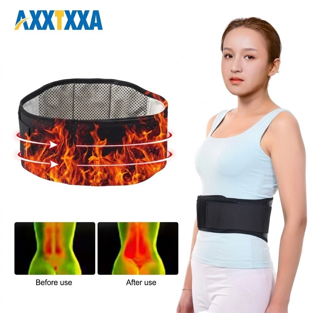 1Pcs Tourmaline Self-heating Magnetic Therapy Waist Support Belt Lumbar Back Wai