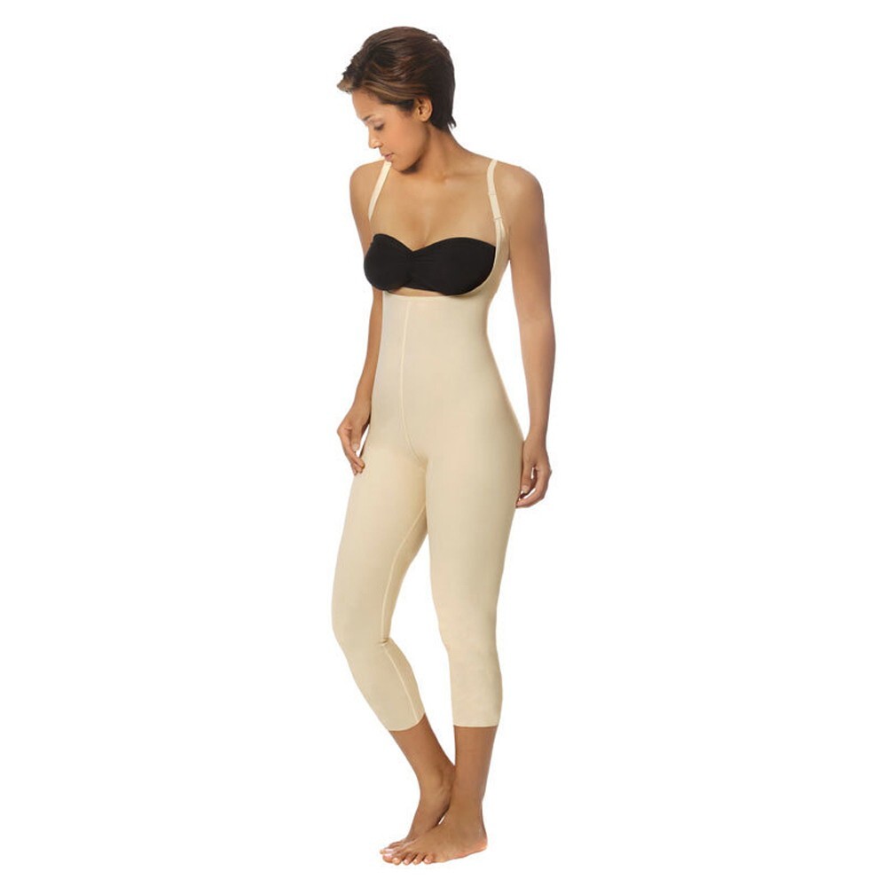 Marena SFBHM2-L-H Mid-Calf Girdle High-Back L Beige