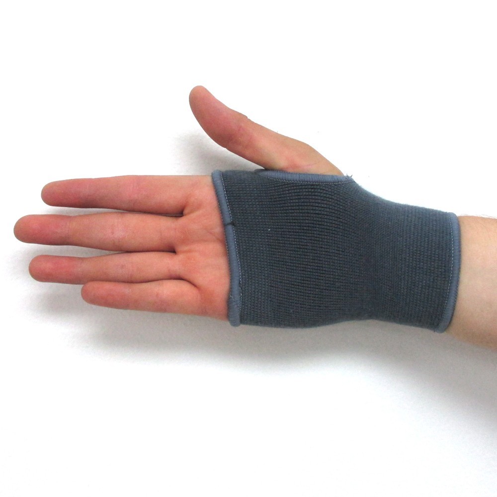 Elastic Wrist Hand Support Brace Compression Strap Unisex Left or Right Grey