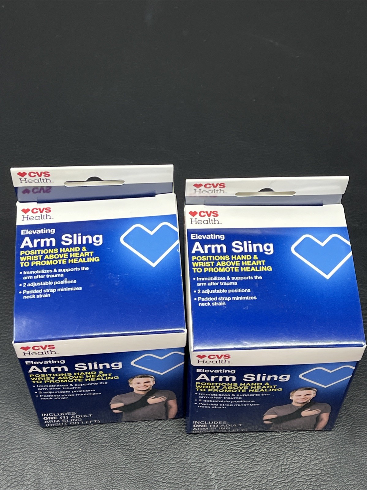 Adult Elevating Arm Sling lot of 2 Adjustable Positions Right Or Left Arm CVS