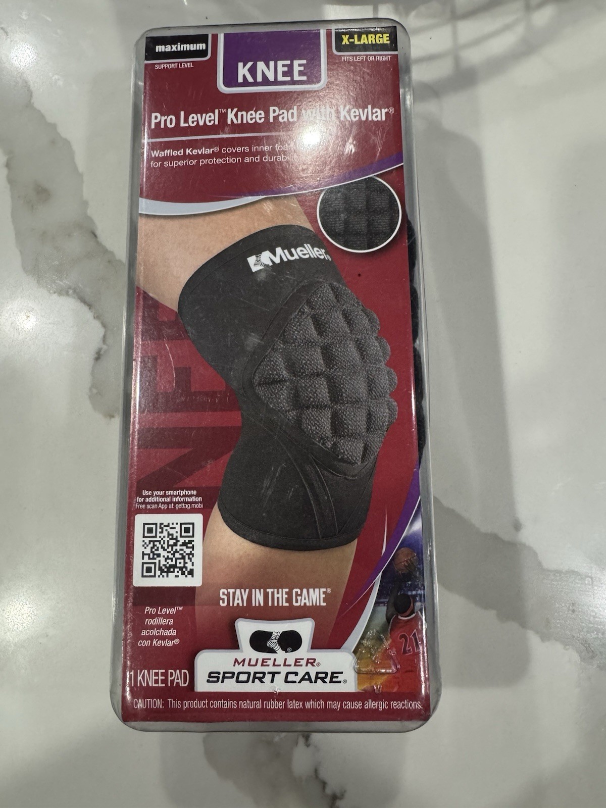 Mueller Pro Level Knee Pad With Kevlar XL