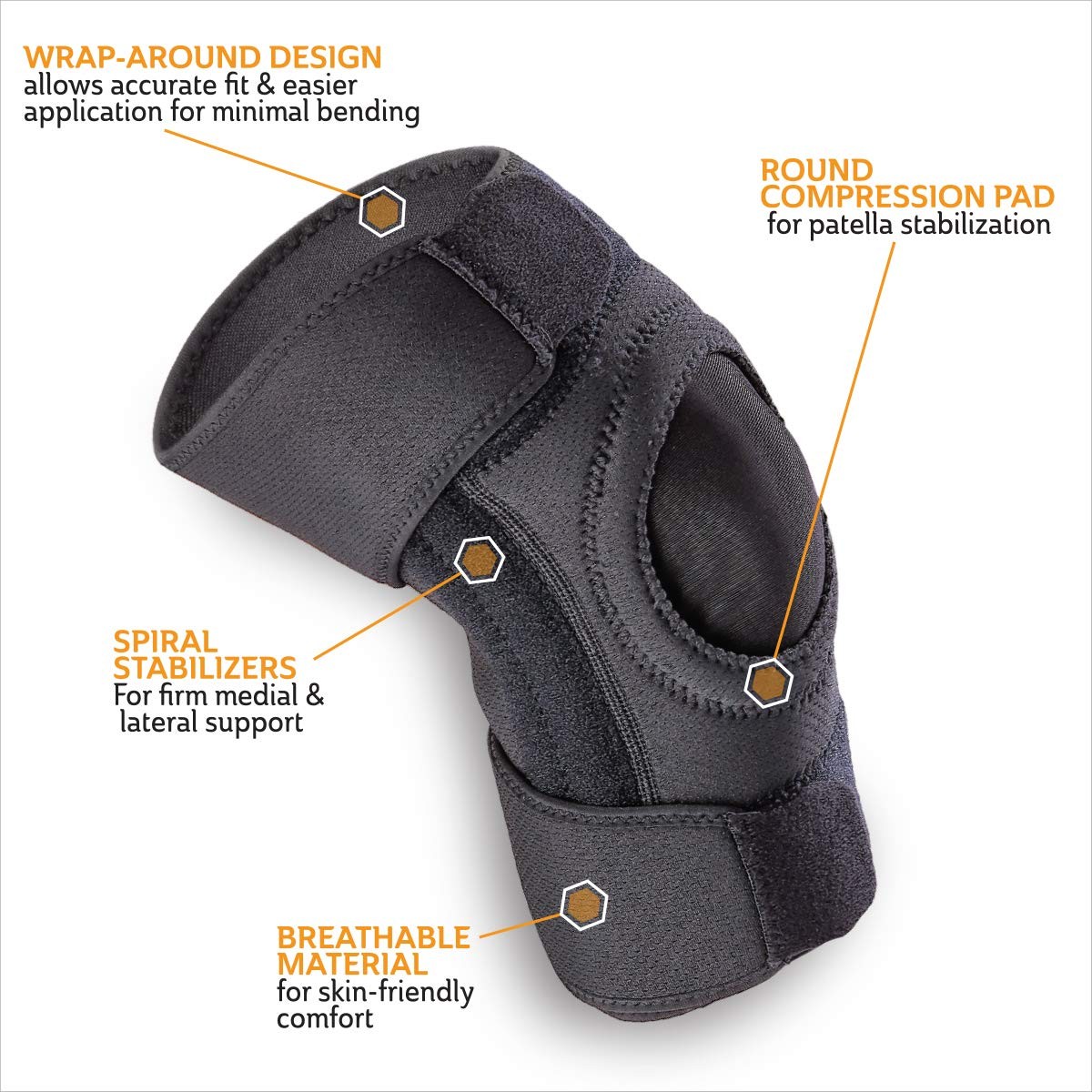 Curad Performance Series Knee Support Designed For Active Seniors 50 Large Easy
