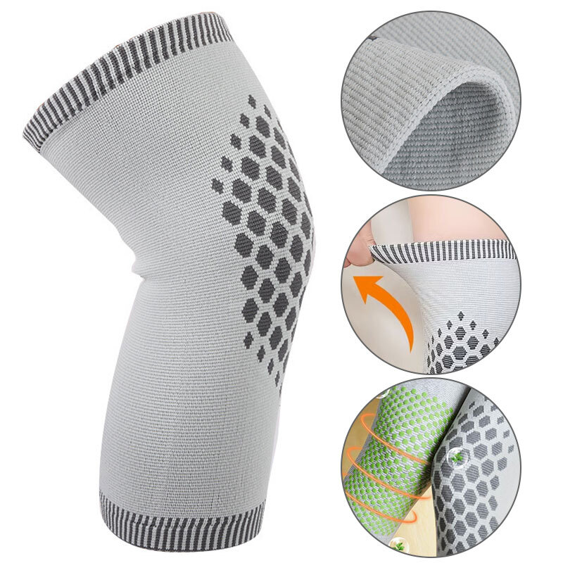 1 Pair Knee Massager Self-heating Support Knee Pad Warm Knee-joint Anti-slip