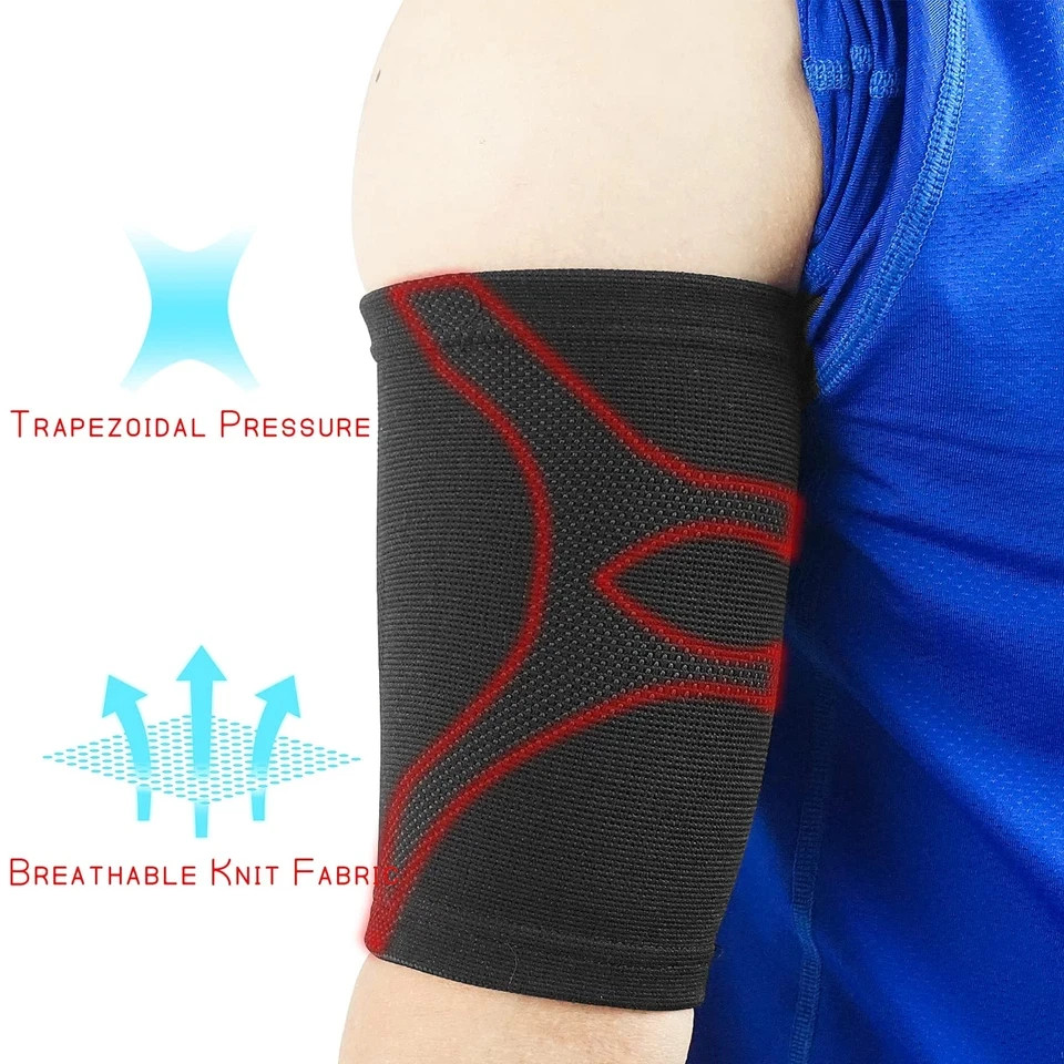 Bicep/Tricep Compression Brace Upper Arm Sleeve Support for Workout Cycling
