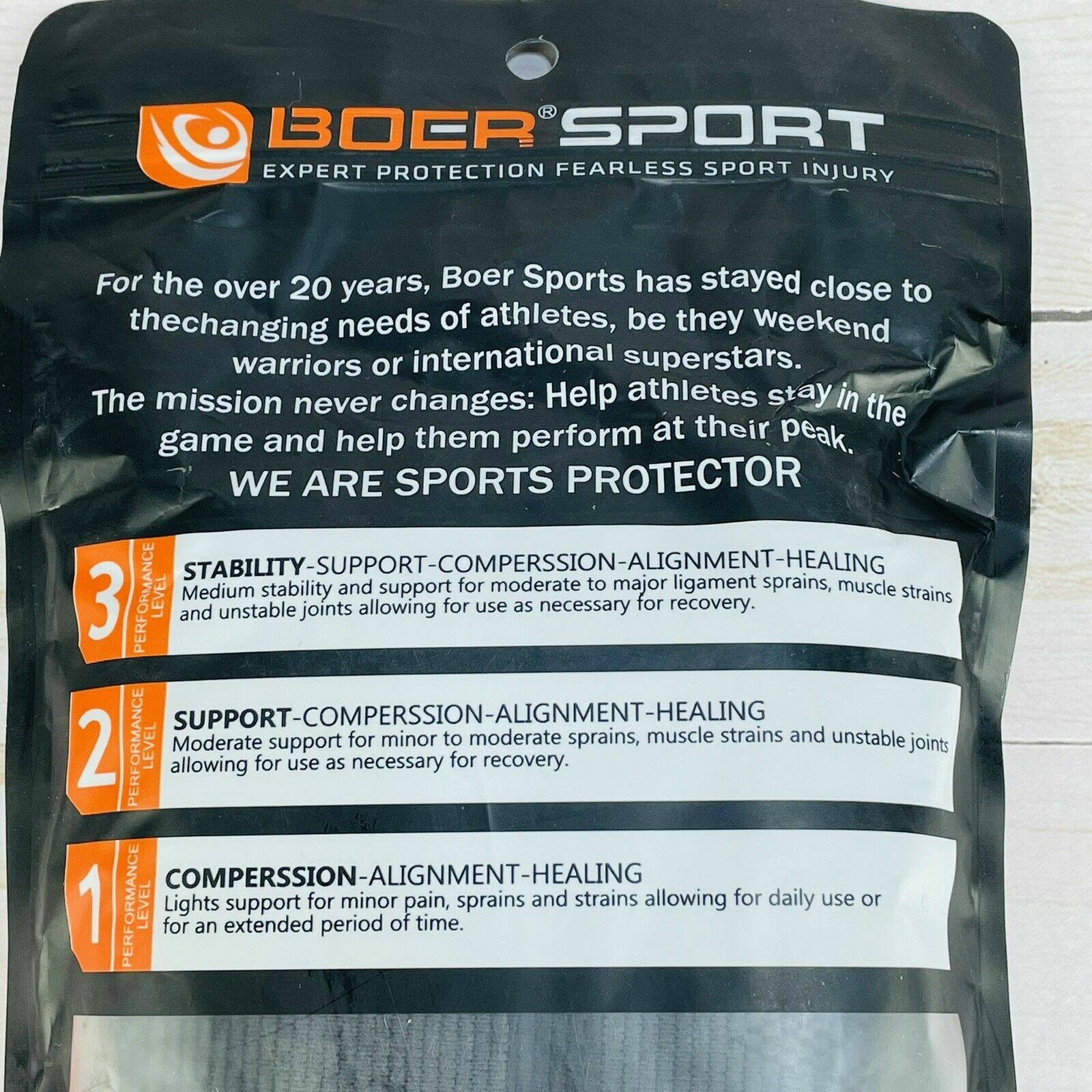 Boer Sport Knee Brace Sleeves Size L RED Fitness Training Protection 