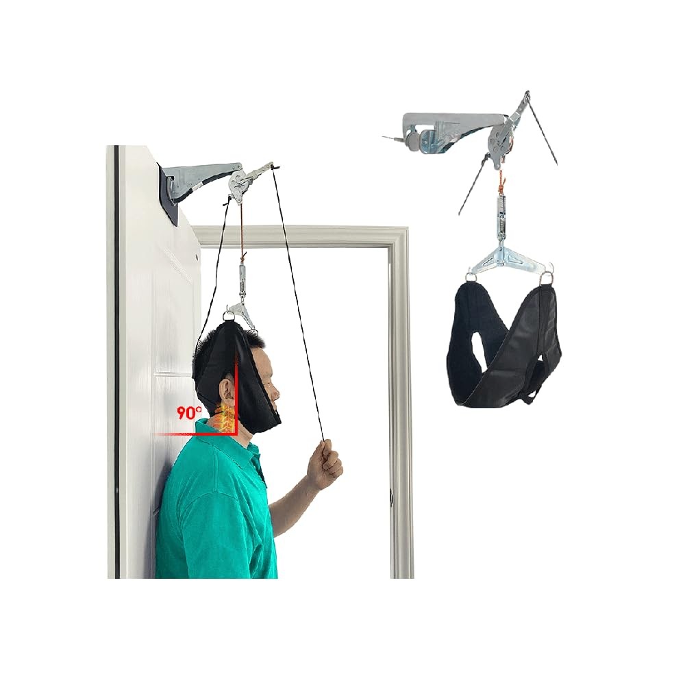 Neck Stretcher Cervical Traction Device for Pain Relief – Over The Door Neck …