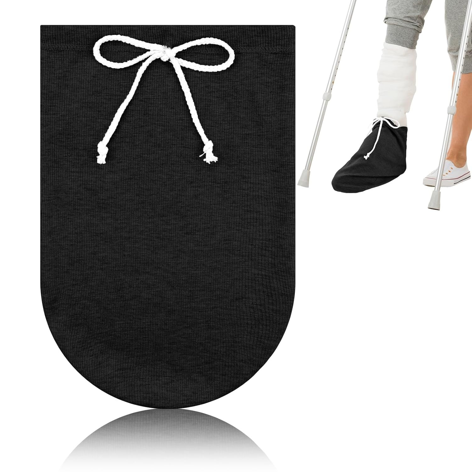 Cast Sock Cover for Foot, Cast Cover for Foot, Leg Cast Cover, Adjustable Drawst