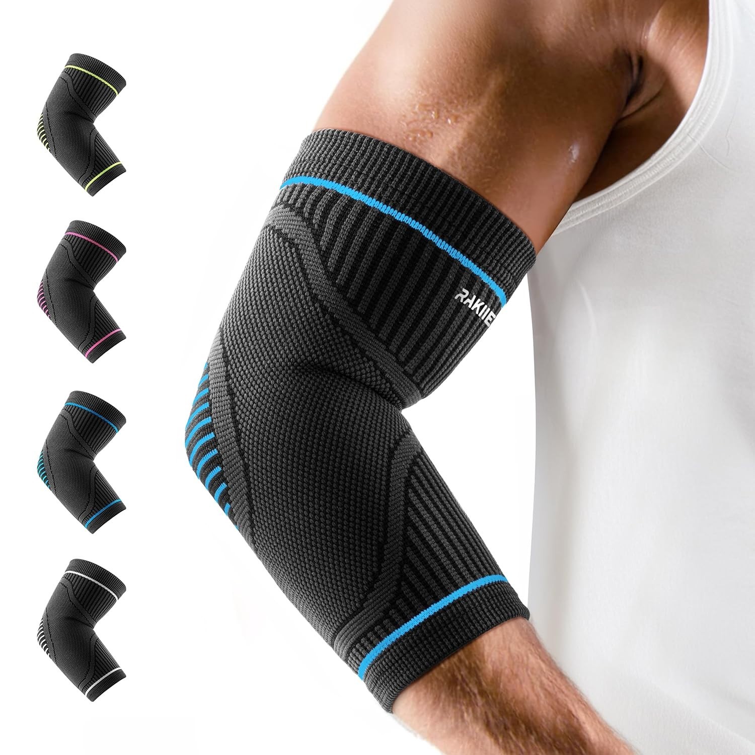 Elbow Compression Sleeve 2 Pack – Support for Tennis & Golfer’s Elbow