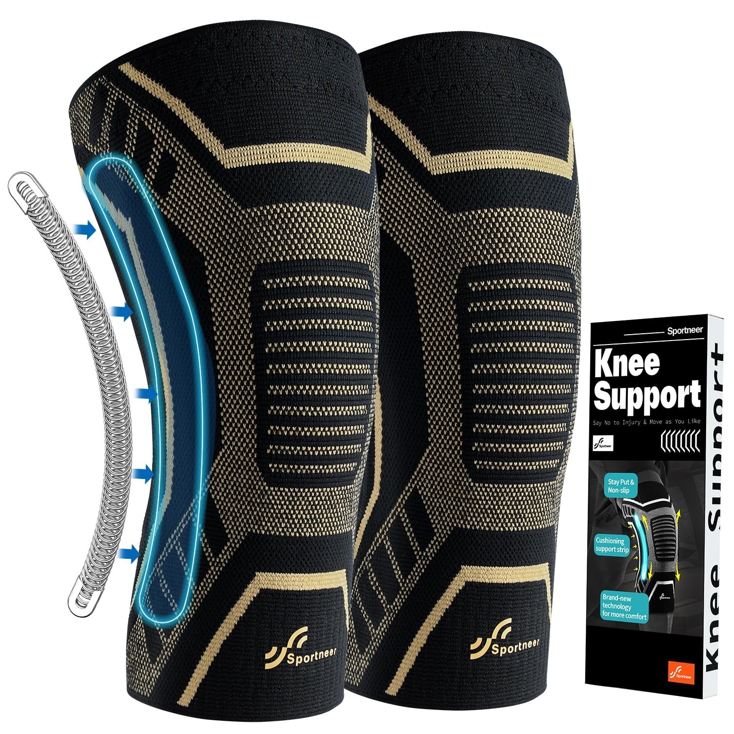 Rodilleras De Baloncesto Gym Volleyball Basketball Para Trabajo & Dolor Rodillas