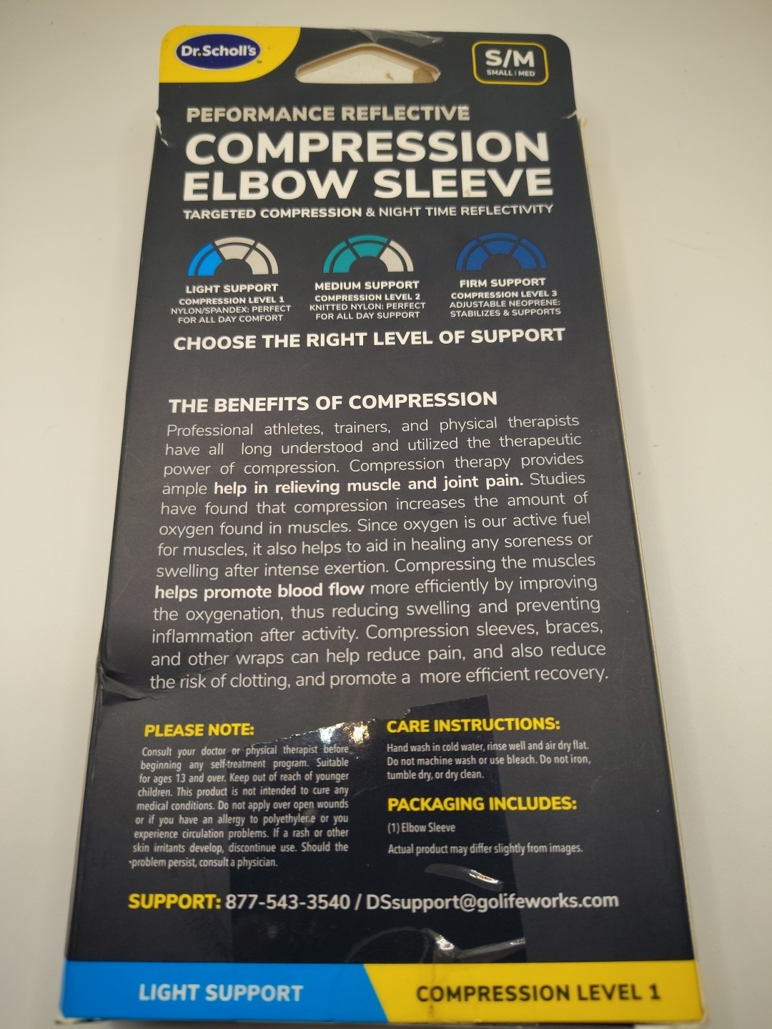 Dr. School’s Compression Elbow Sleeve S/M