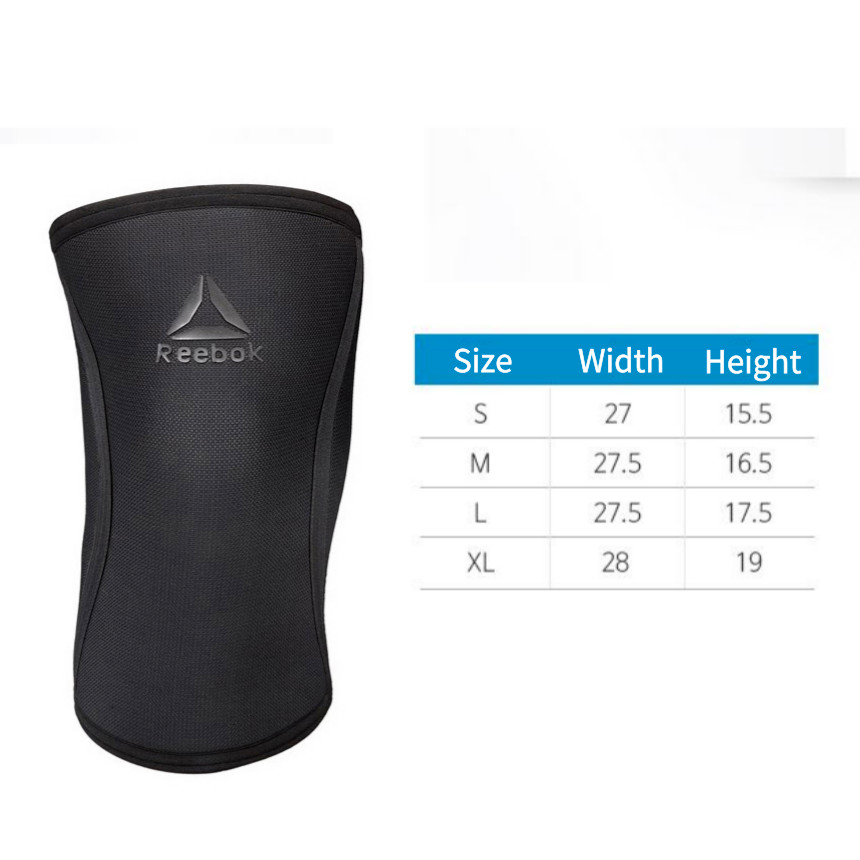 Reebok Knee Sleeve (1604) Pad Support Brace Compression Protection Gym Running