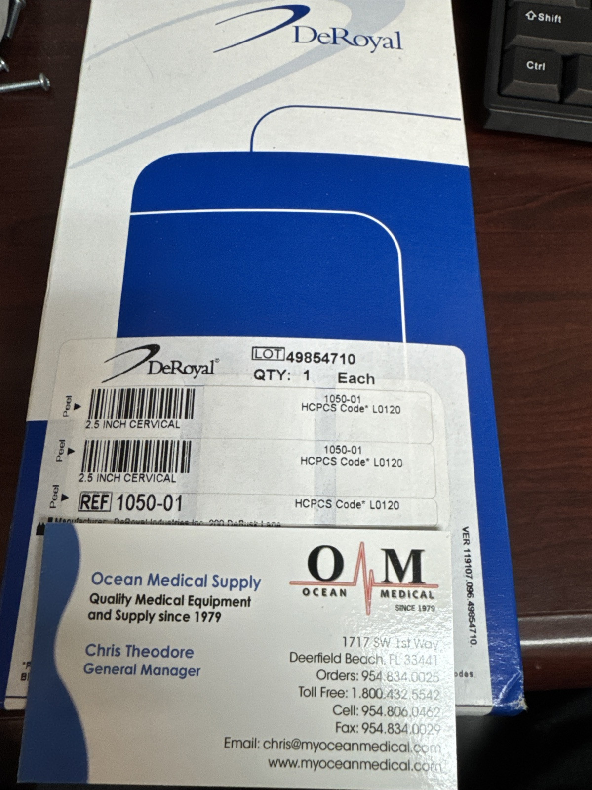 Cervical Collar, Soft Contour Foam, Neck Support Brace, White Narrow 2.5″X16.2”