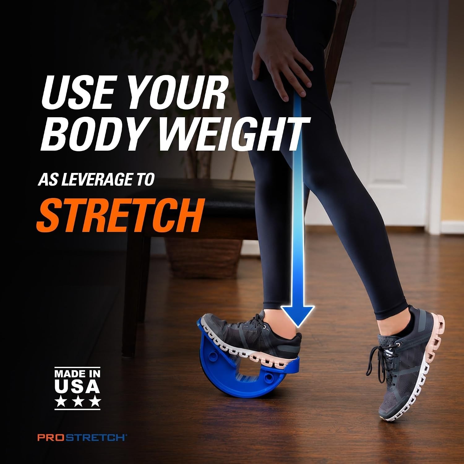 Compact Rubber Calf Stretcher & Foot Rocker – Effective Stretch for All Sports