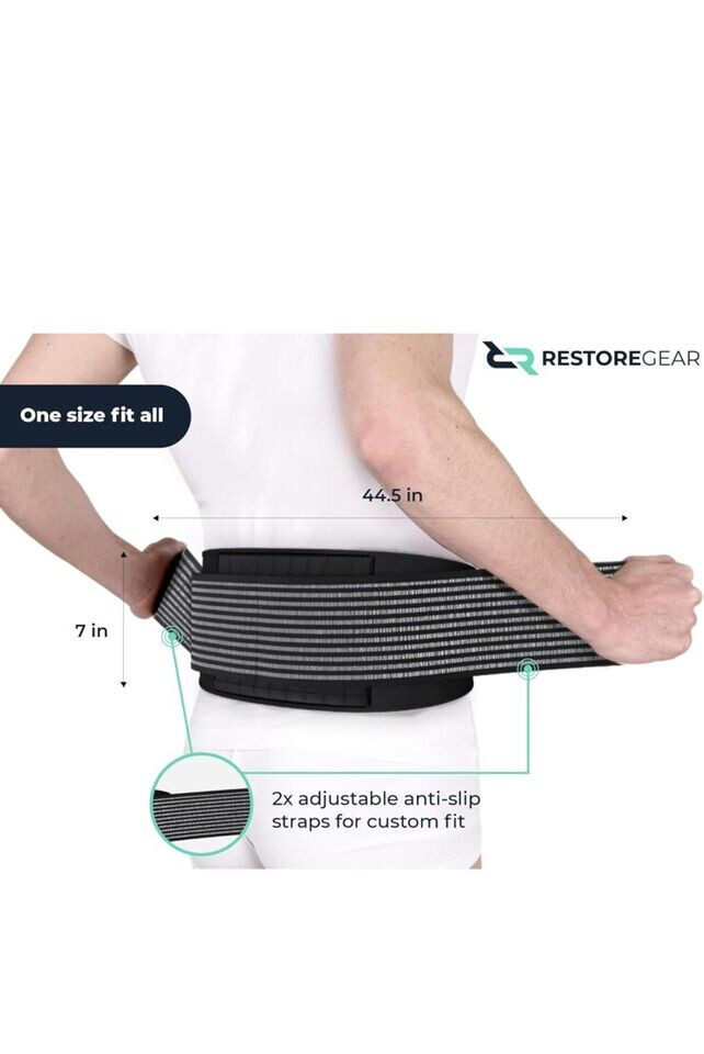 RESTORE Gear Back Brace For Men Lower Back Brace Lower Back Pain Women SEALED