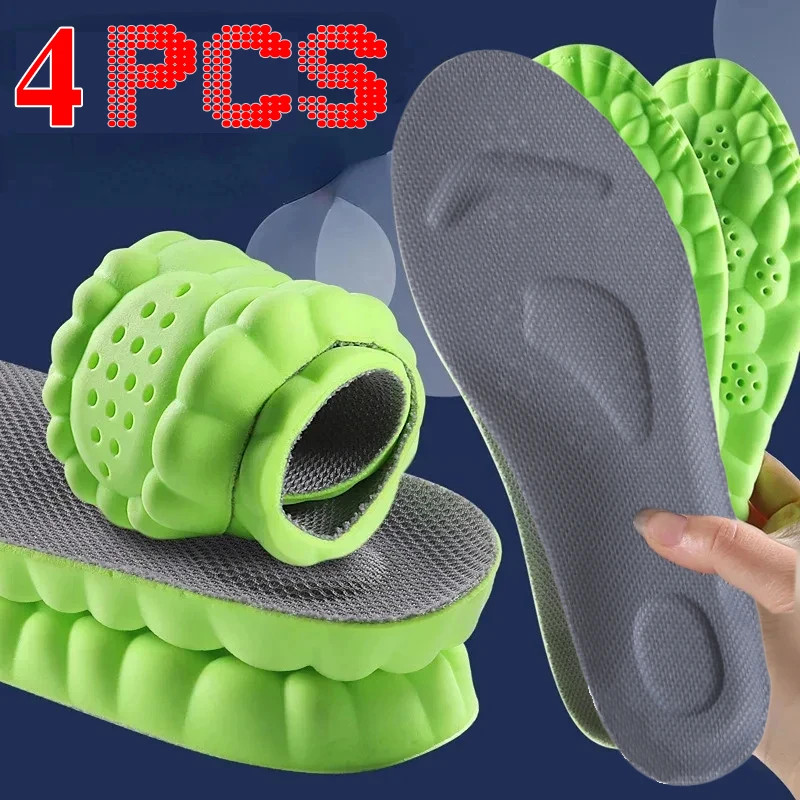 Sport Insoles for Shoes Sole Shock Absorption Deodorant Breathable Cushion Runni