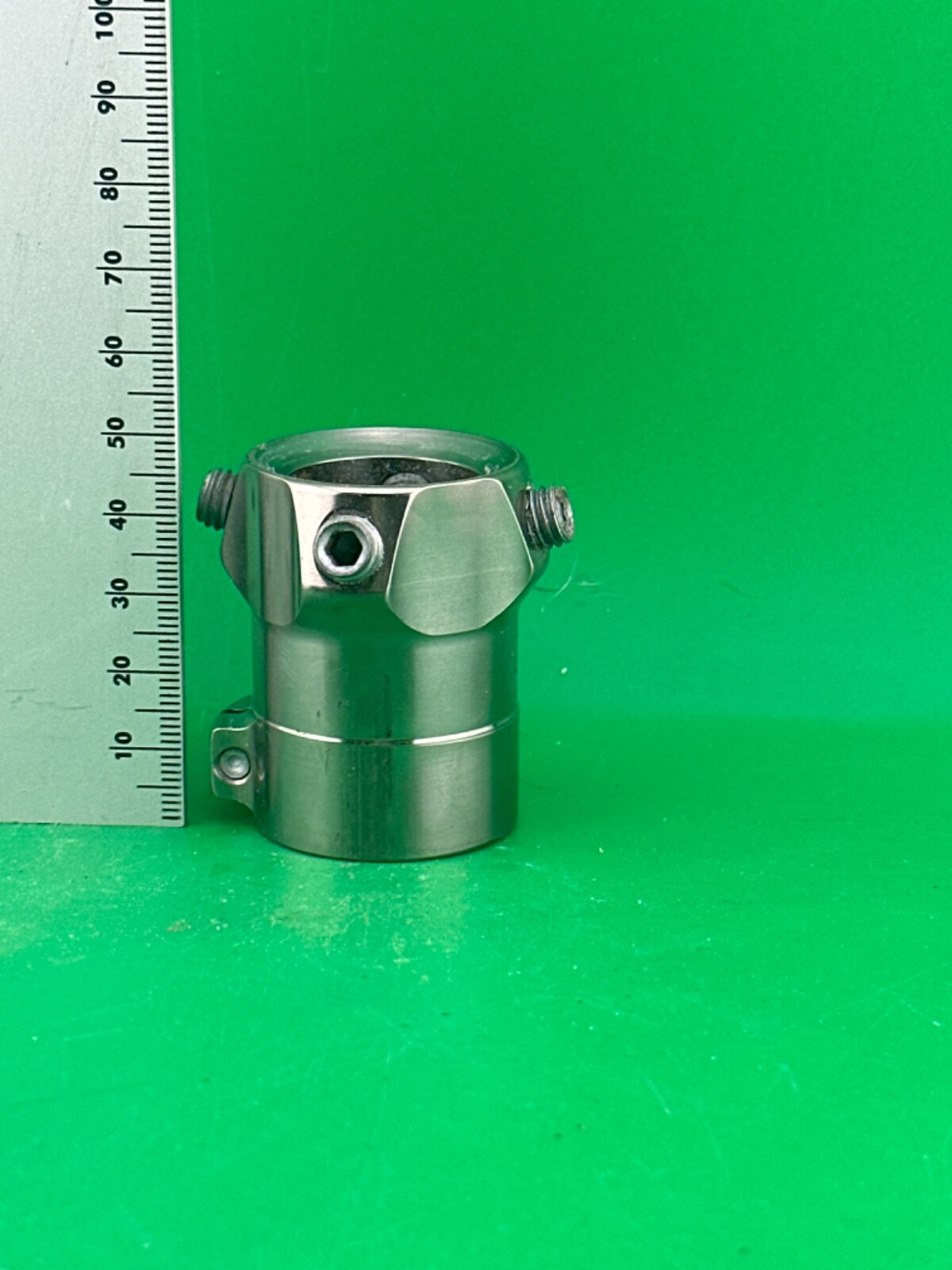 Prosthetic component adapter part. Prosthetic tube clamp