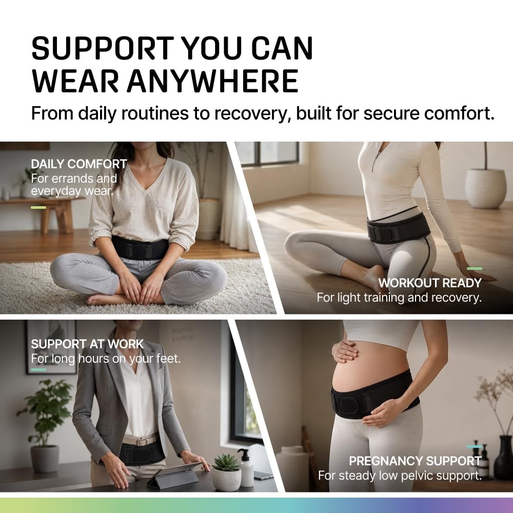 Pelvic Support Belt, Posture Corrector for Women & Men, Back Brace for Lower …