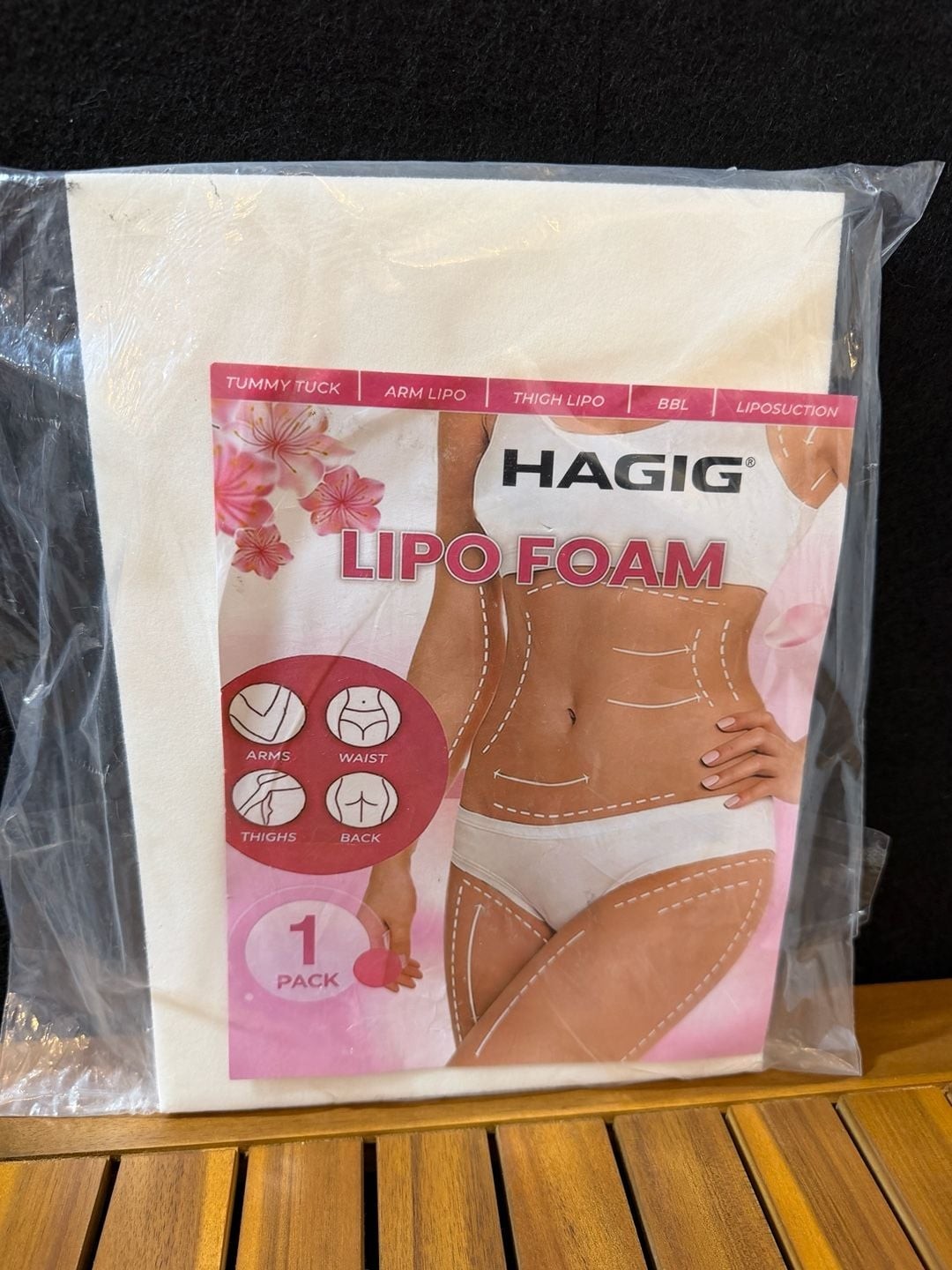 HAGIG Lipo Foam Post-Surgery Compression Pad – 1 Pack