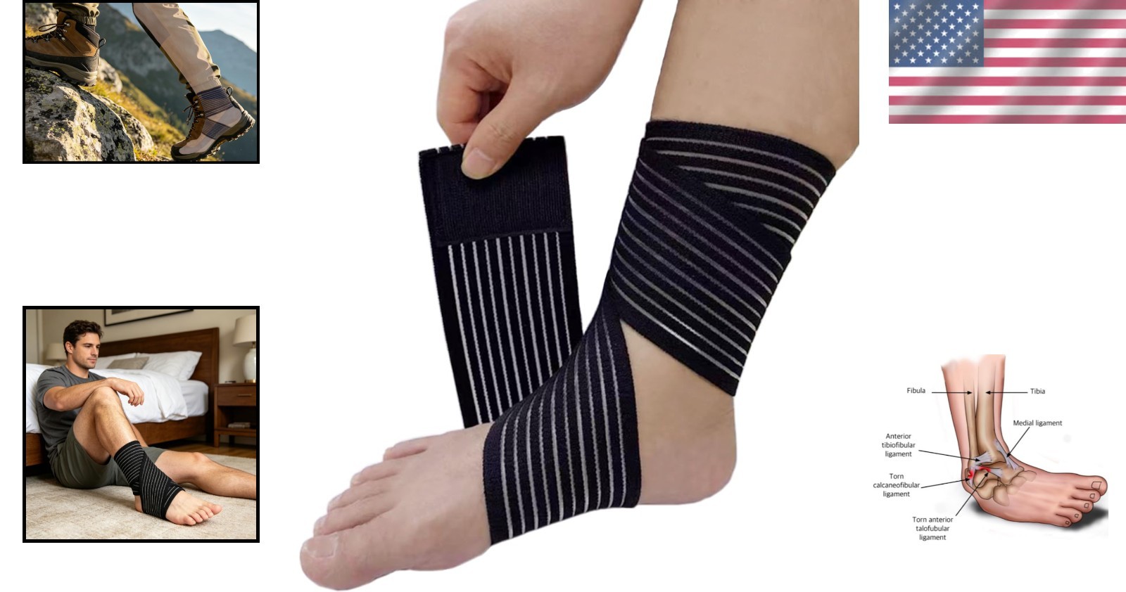 Plantar Fasciitis Night Splint Adjustable Foot Drop Ankle Brace Support Toe Pain