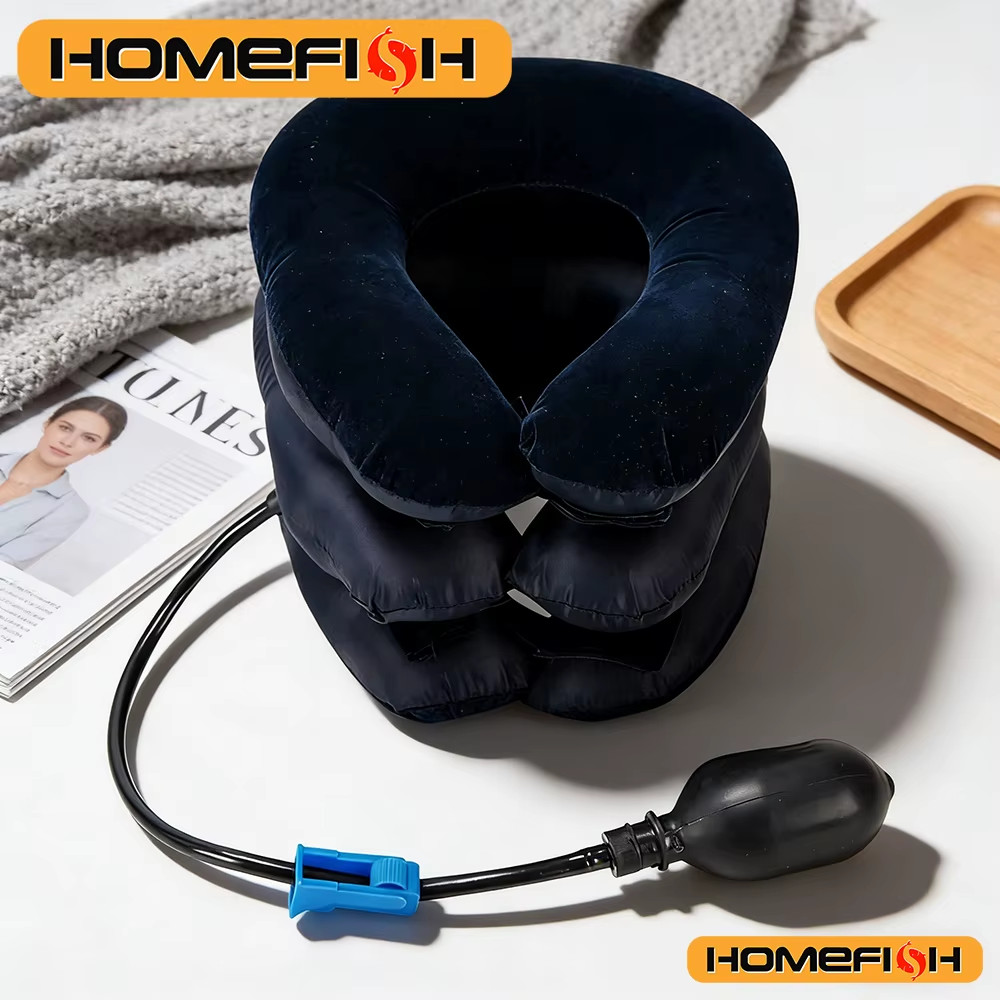 Inflatable Air Cervical Traction Neck Stretcher – 1 Tube Orthopedic Pillow Colla