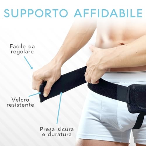 H3: Hernia Belts for Men – Adjustable Inguinal Hernia Belt Left or Right Side