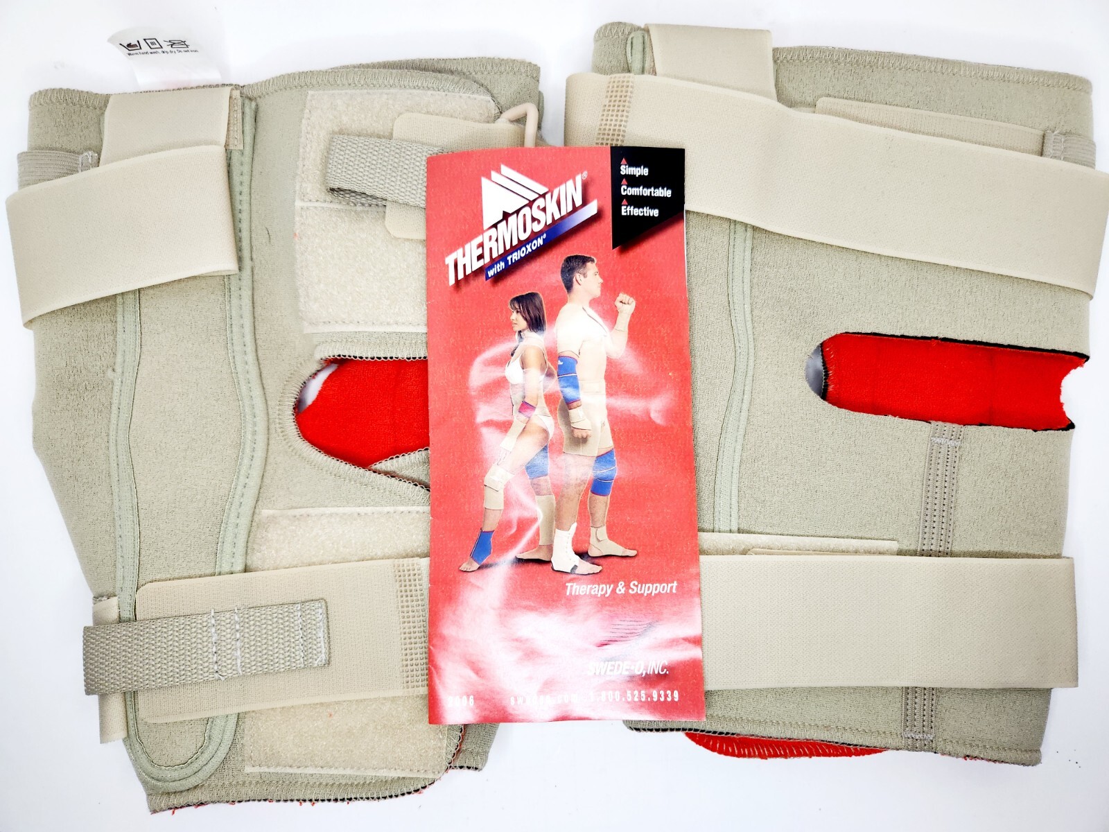 XL Thermoskin Hinged Knee Open Wrap Brace with Range of Motion Hinge (2)