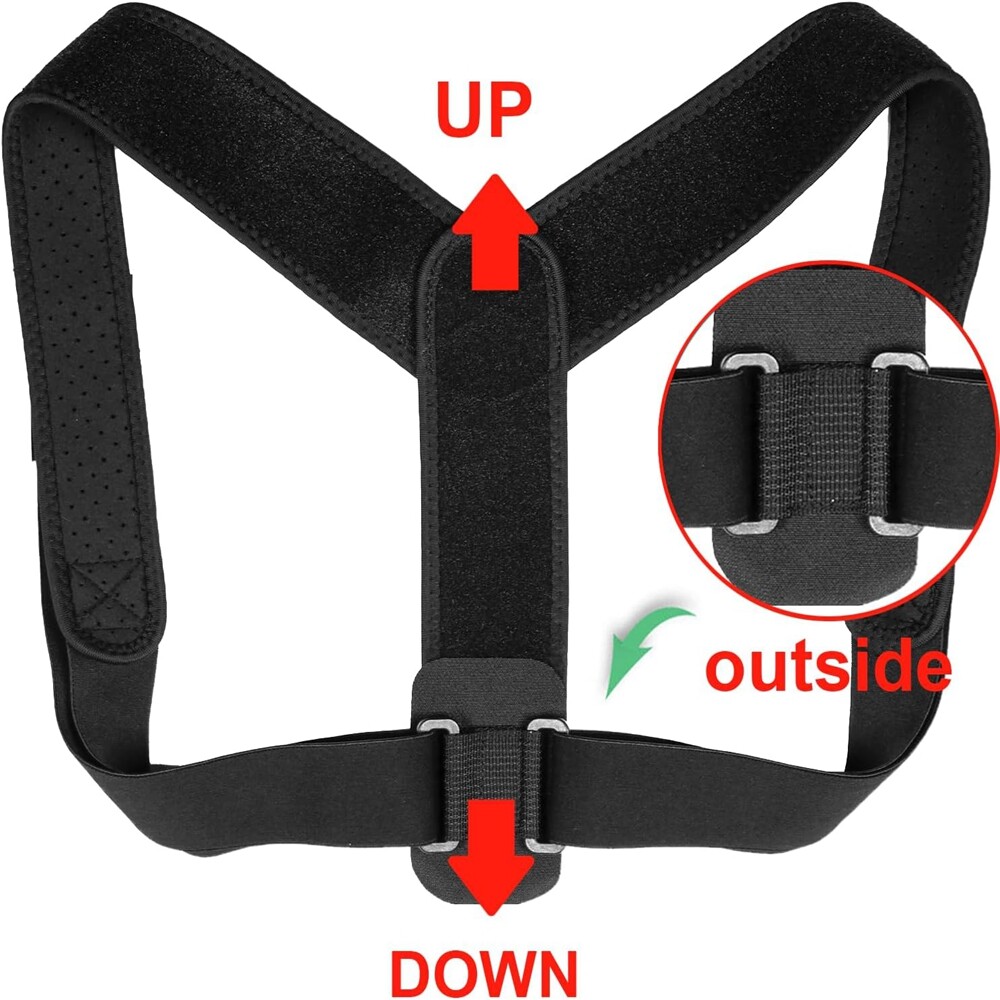 True Fit Posture Corrector Support Belt Adjustable Women Men Medical Clavicle US