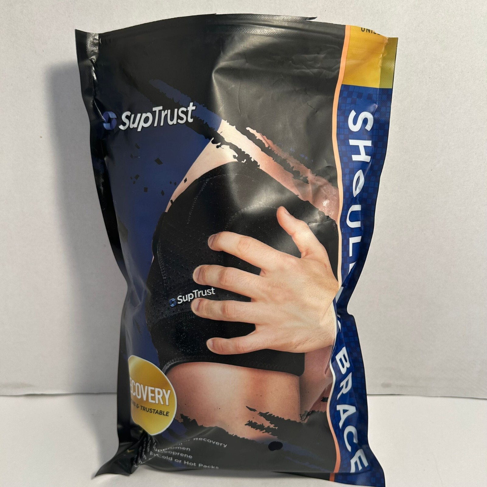 SupTrust Shoulder Brace Adjustable Shoulder Brace . Cold Hot Pack Pocket.