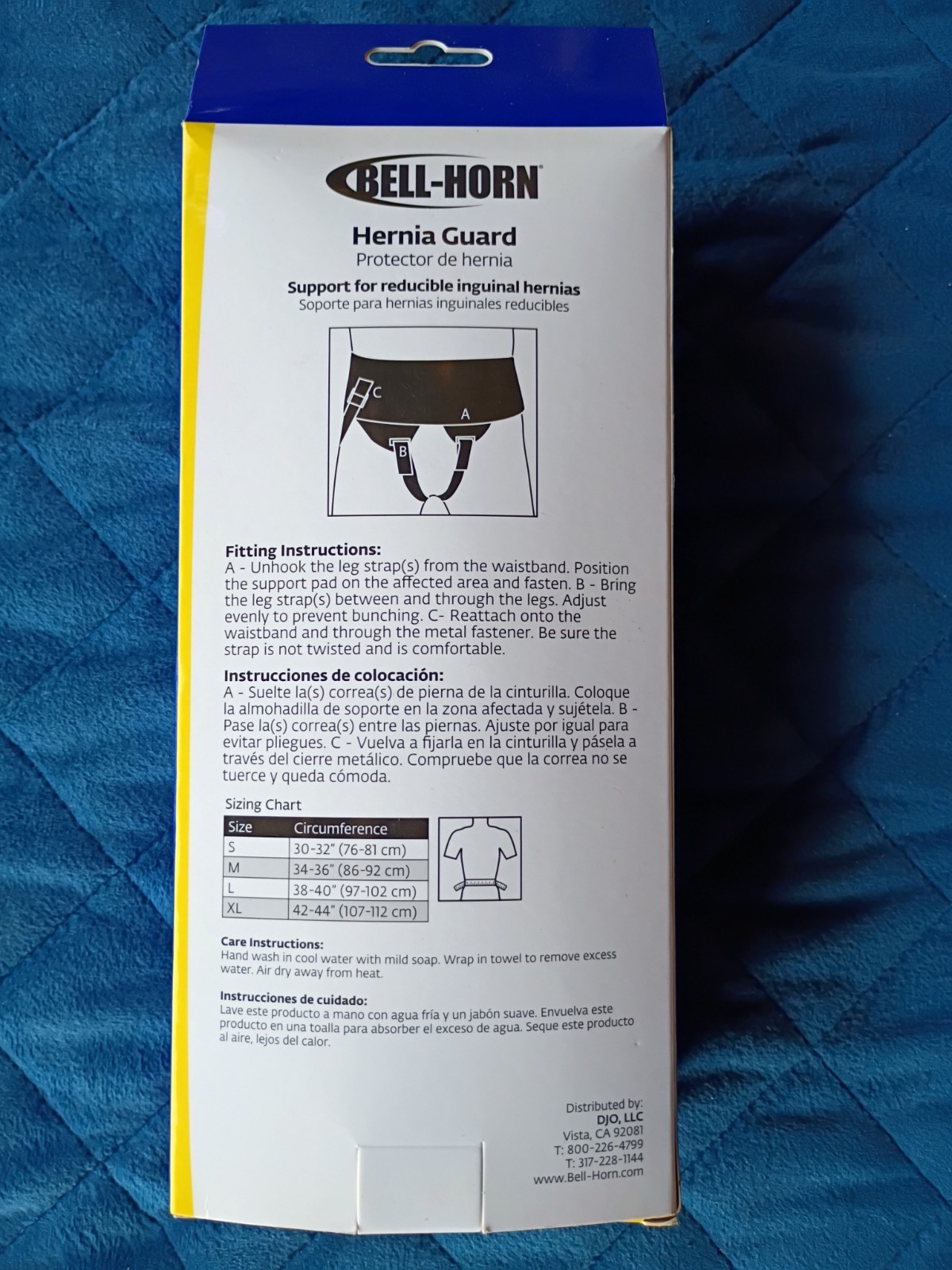 Bell-horn Hernia Guard Abdomen Abdominal Support Size Large 38 – 44 Waist
