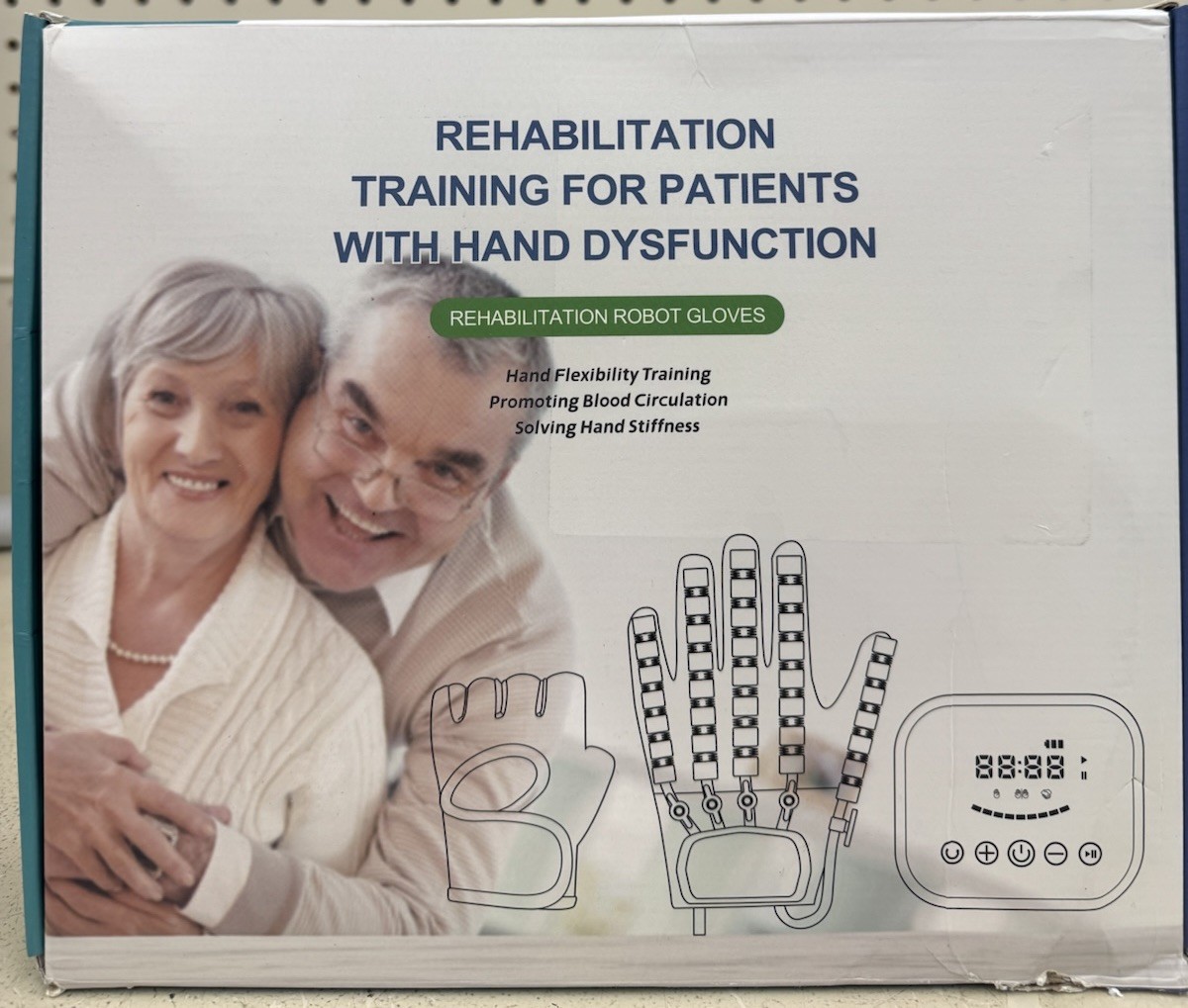 Rehabilitation Robot GlovesFinger Exerciser Hand Stroke Hemiplegia Patients.