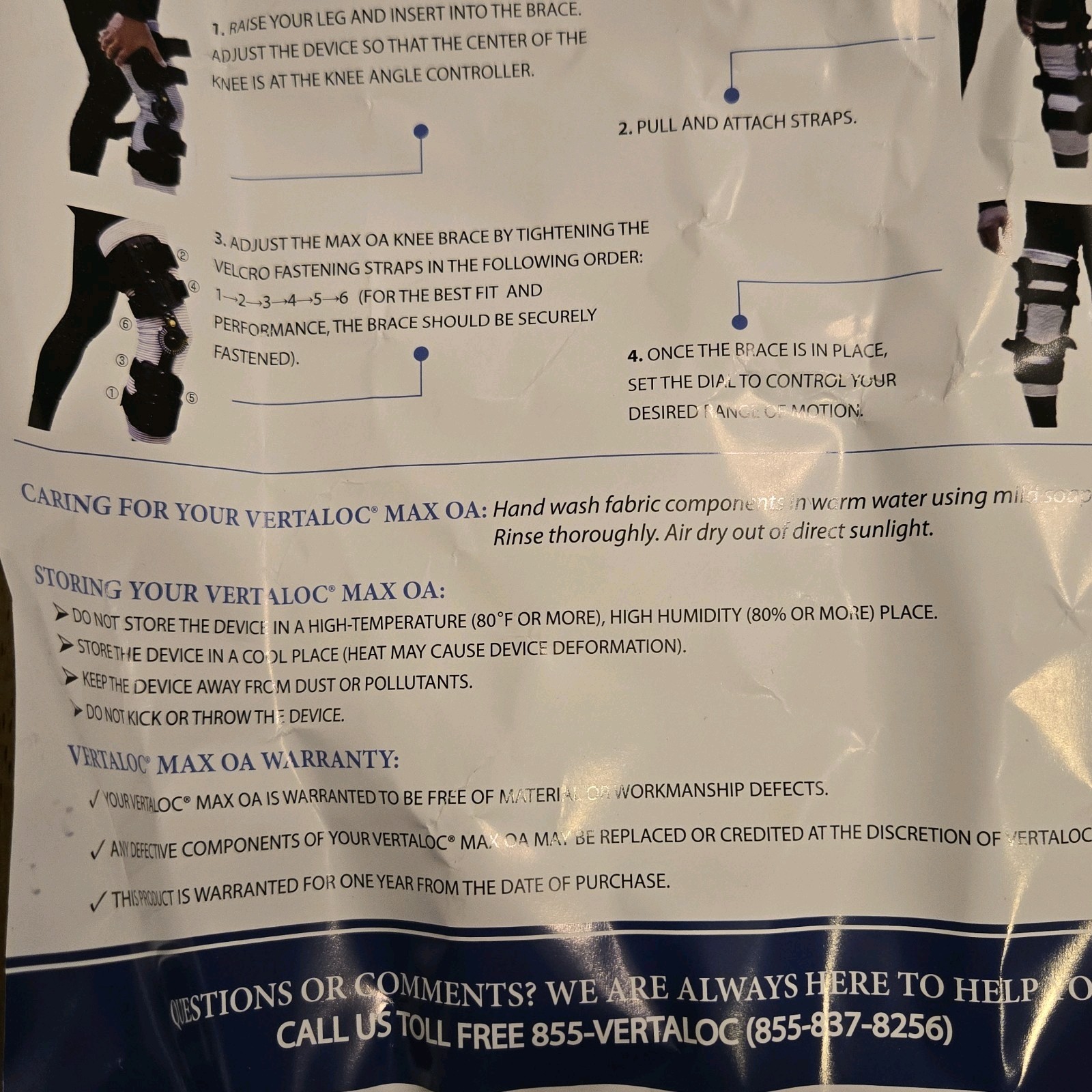 Vertaloc Max OA Knee Brace Support RIGHT Size SMALL Black BRAND NEW