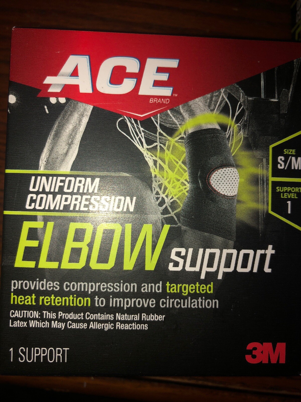 Ace Uniform Compression Elbow Support S/M Level 1