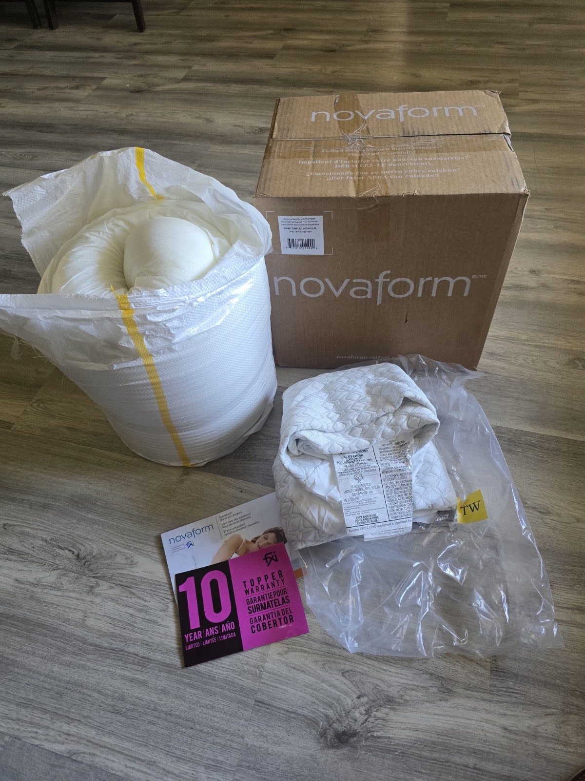 nova form advanced back support twin Topper