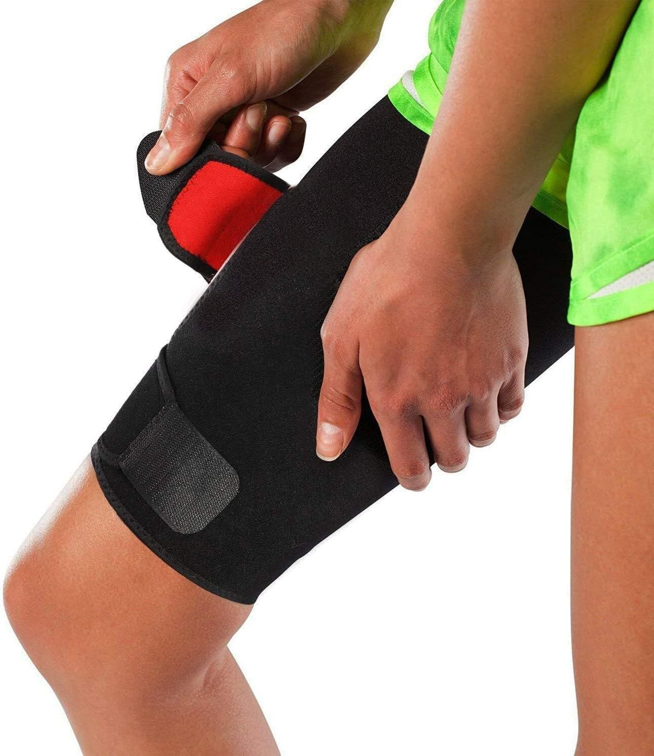 Adjustable Thigh Brace Support, Quadriceps Support and Thigh Wraps for Men and W
