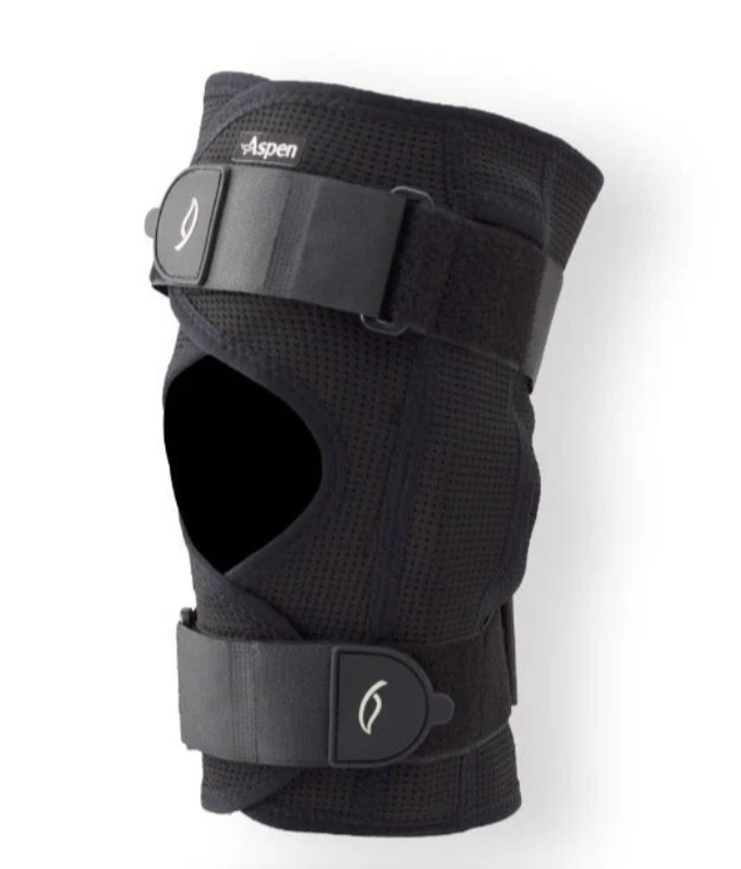 Aspen Knee Brace Hinged Adult Universal Size Black New Sealed in Package