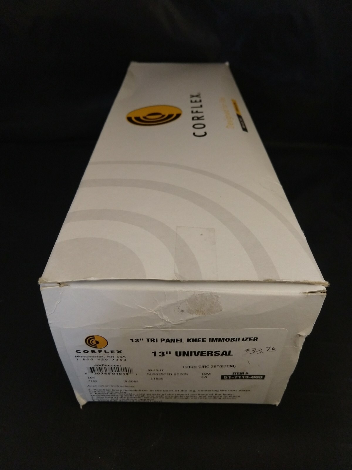 Corflex 13″ Universal Tri Panel Knee Immobilizer 51-7113-000