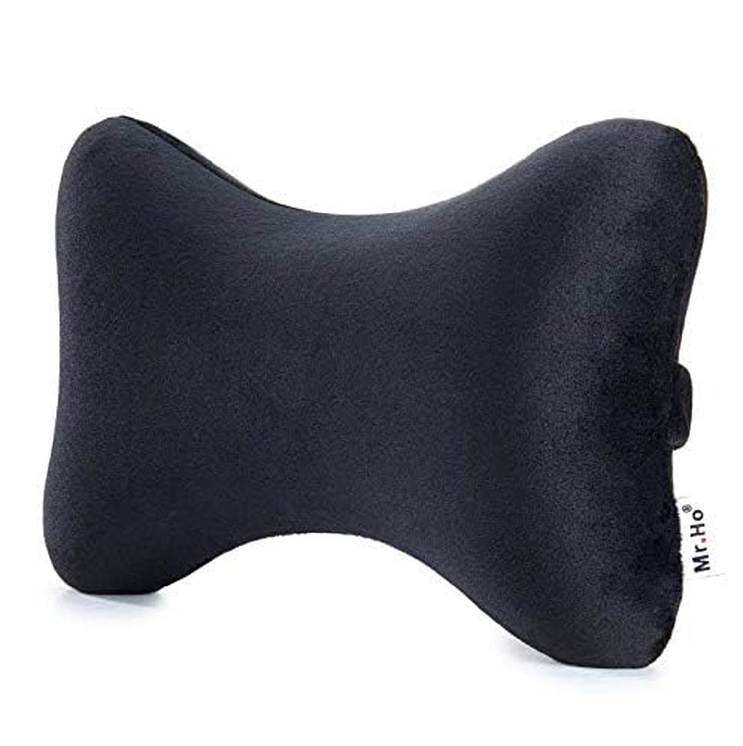 Car Memory Foam Neck Pillow with Premium Velour Washable Removable Pillow Cas…