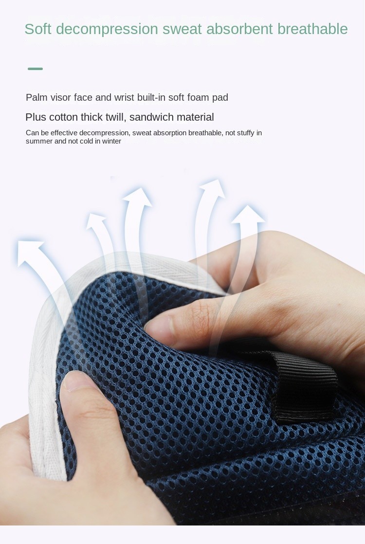 Restraint Gloves Zipper opening Mesh Breathable Anti-scratch Anti-extubation