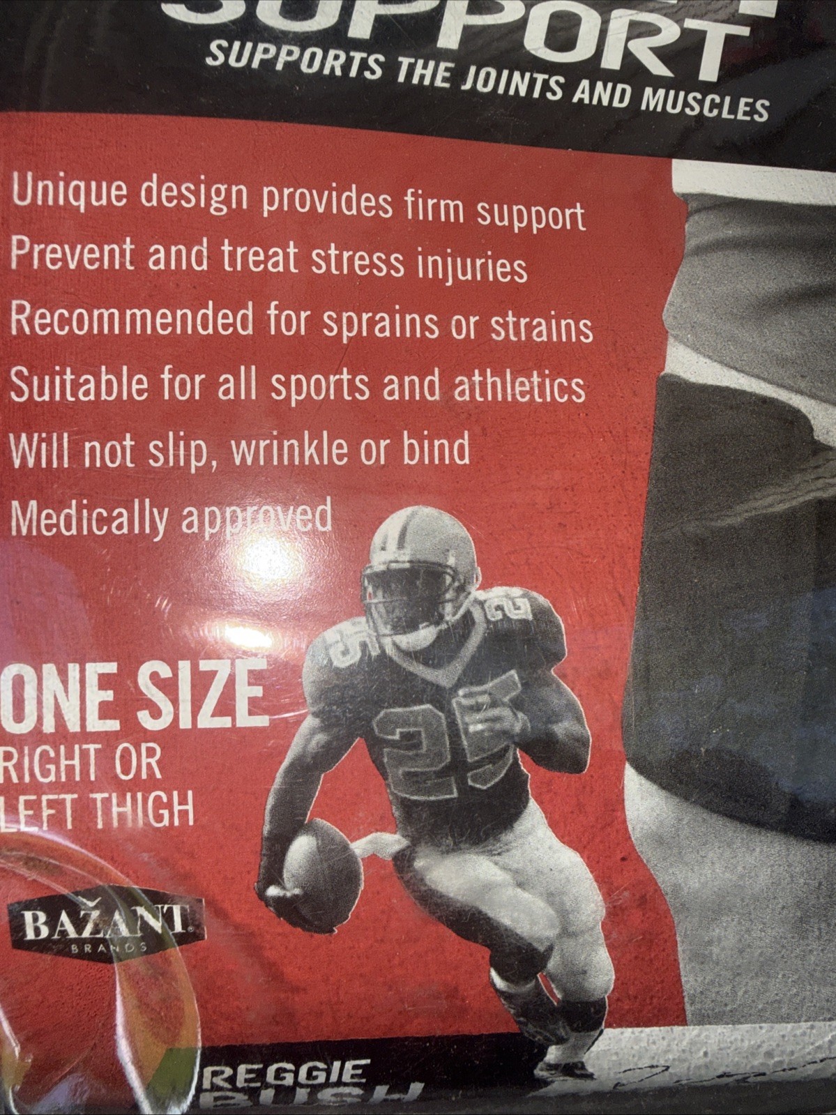 THIGH Hamstring SUPPORT -fits right or left – One Size – NEW non-slip Neoprene