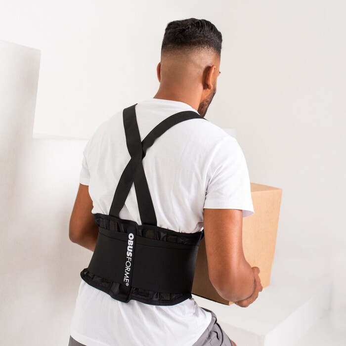 ObusForme Back Support Belt with Built-in Lumbar Support | Adjustable Suspenders