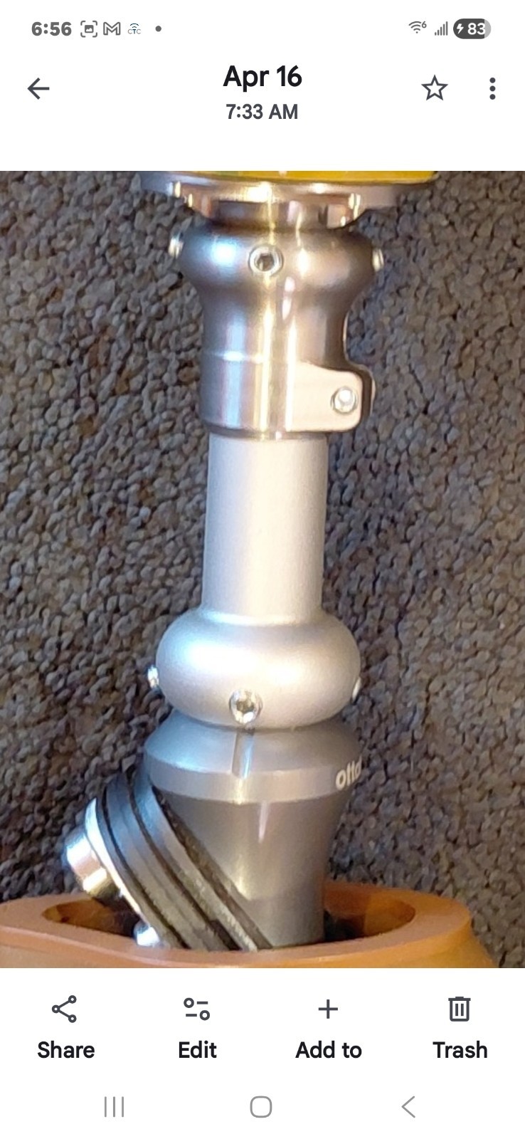 Ottobock Prosthetic Components Lot,Pylon Tube + Pyramid Adapter, Alignment Joint