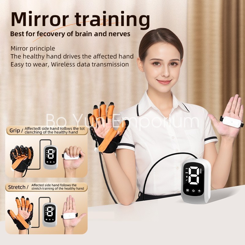 Hand Function Rehabilitation Robot Gloves for Finger Hemiplegia Recovery Trainer