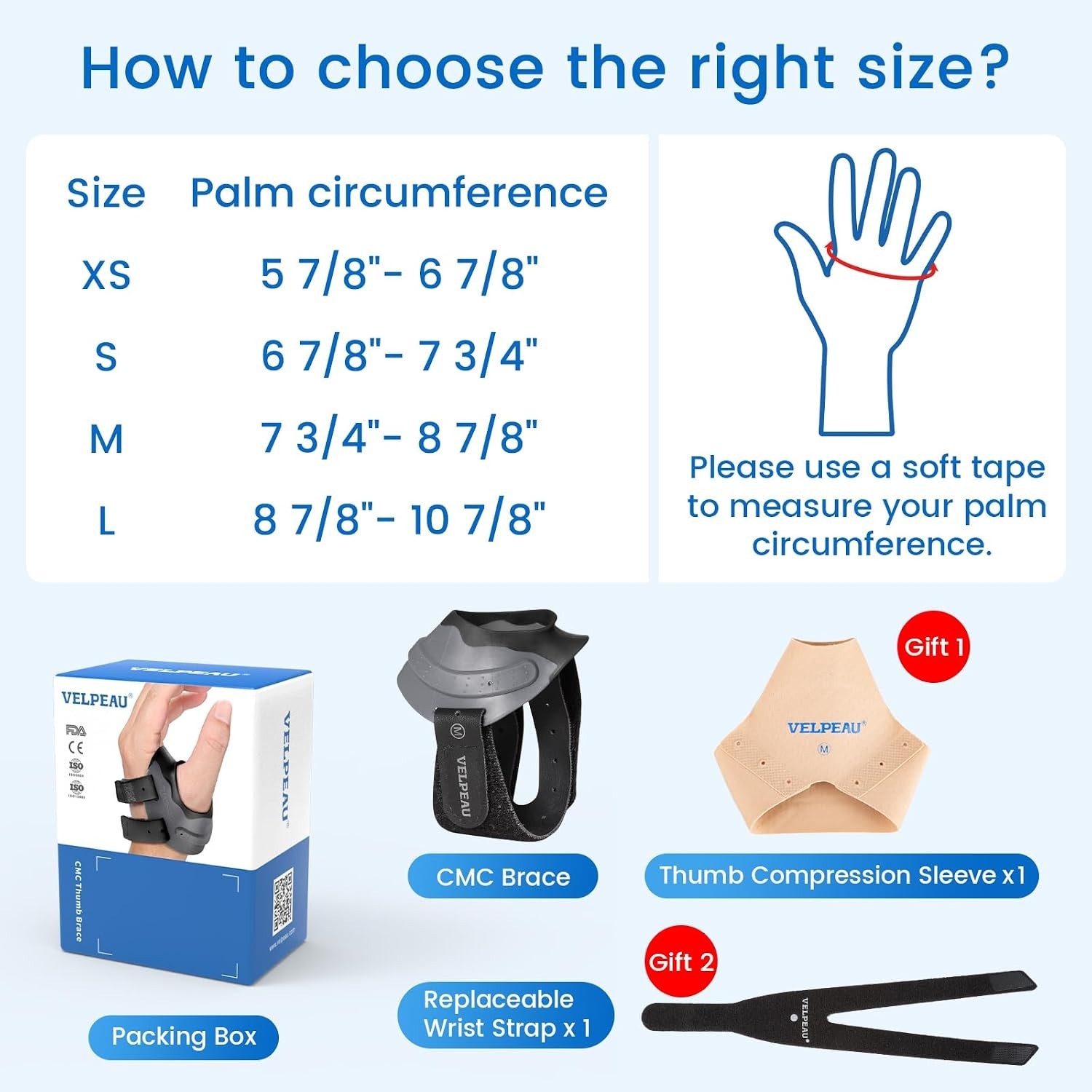Adjustable CMC Joint Brace – Thumb Arthritis Support