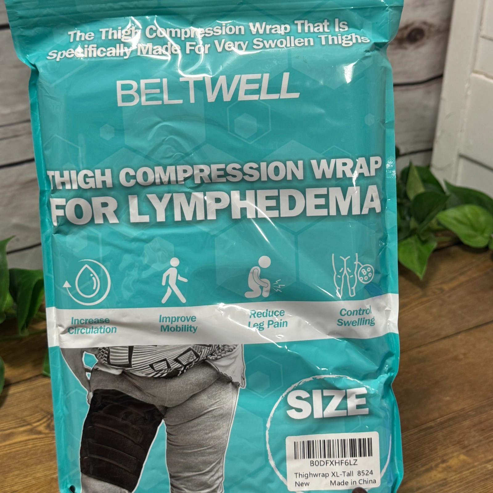 Beltwell Adjustable THIGH Compression Wrap Lymphedema Circulation XL TALL