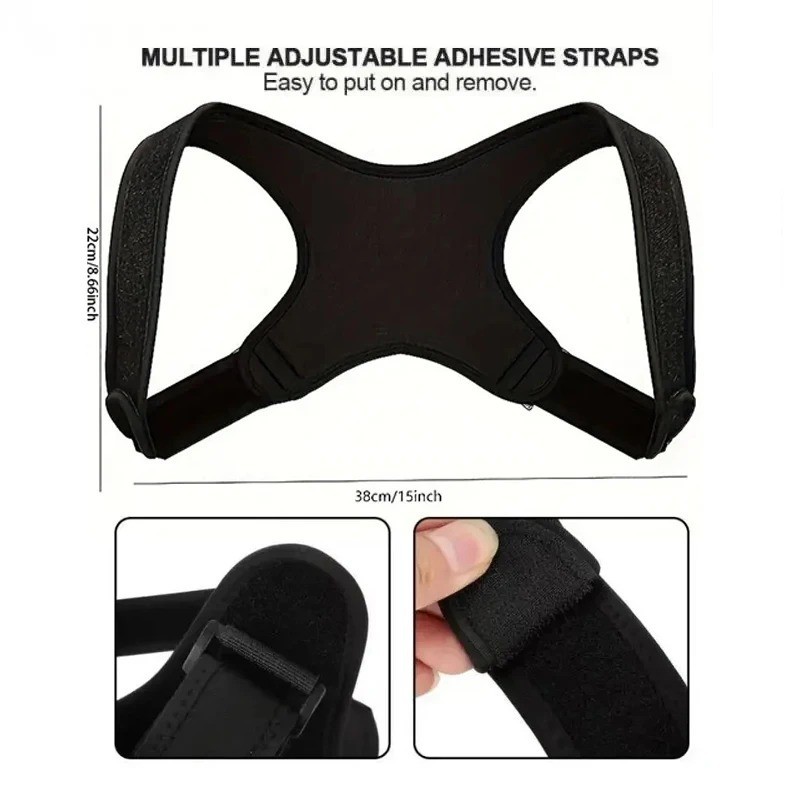 Back Posture Corrector Shoulder Straight Support Brace Belt Therapy Men Women