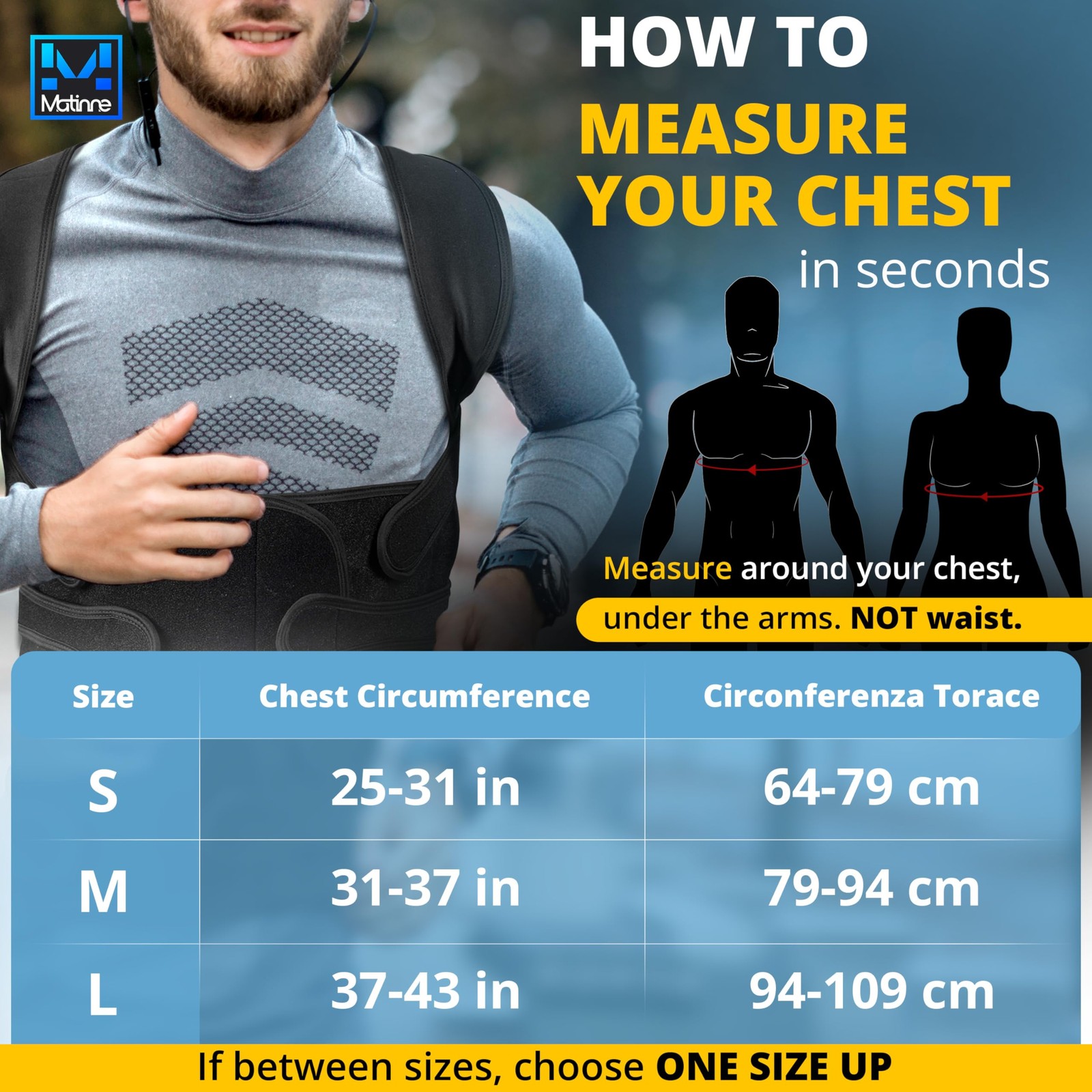 MATINNE Posture Corrector for Women & Men – Adjustable Back Large, Black