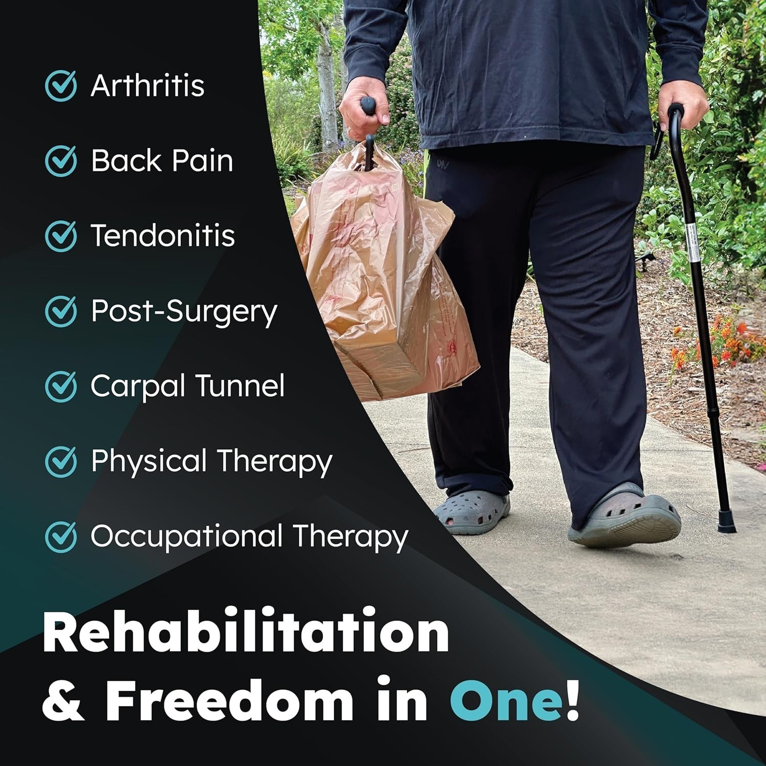 Grocery Bag Carrier 2 Pack – Invented by Board Certified Orthotist – Ergonomi…