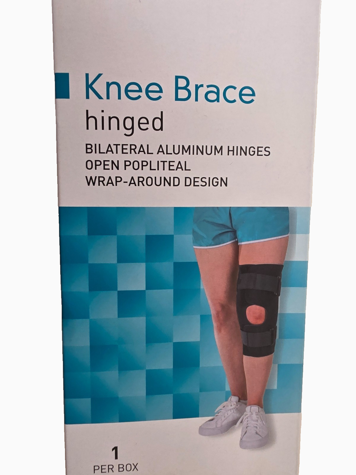 McKesson Open Patella Popiteal Hinged Knee Brace Black X Large 23-25.5″ XL NIB