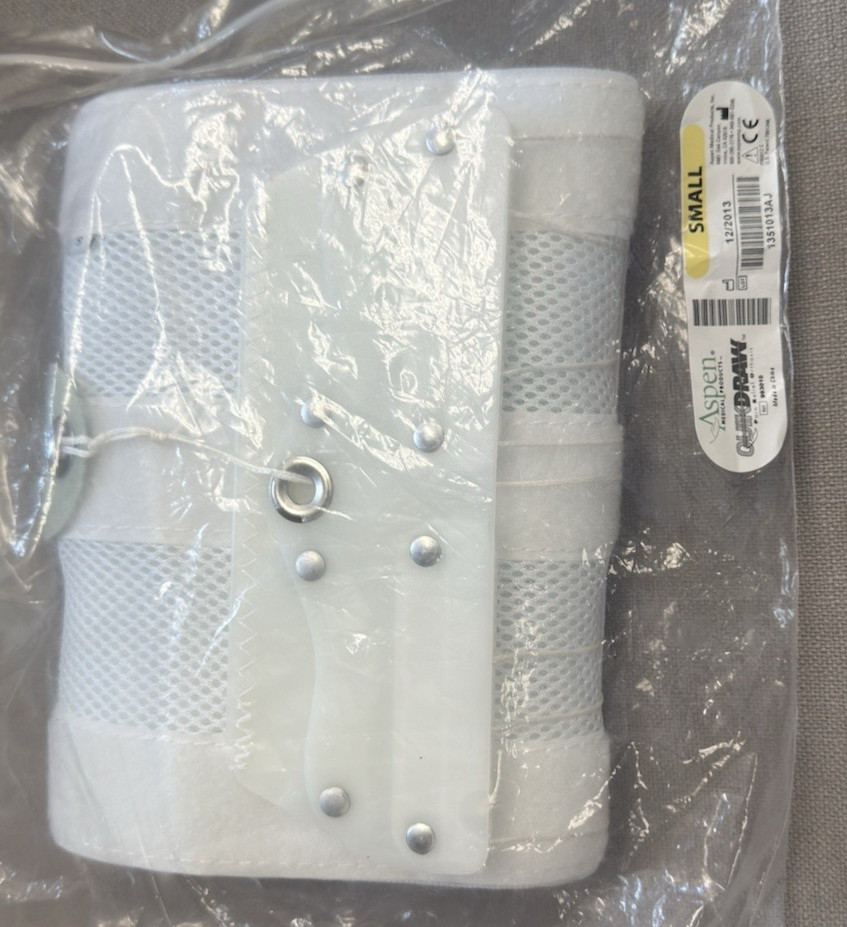 NEW Aspen Quick Draw Size Small Pain Relief Orthosis Back Brace Support Belt