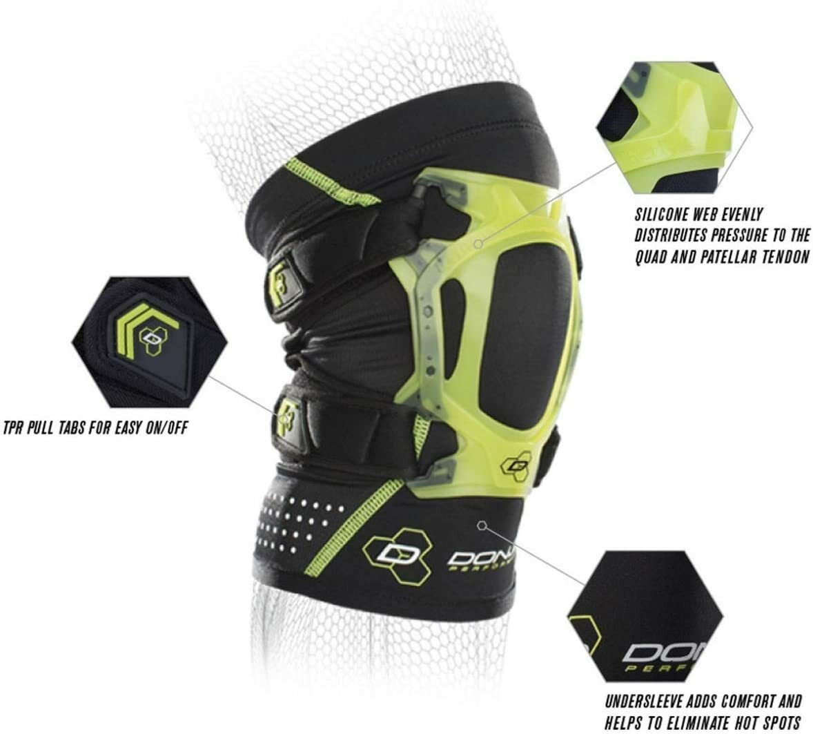 DonJoy Performance Webtech Short Knee Brace, Tendonitis, Runner’s Knee **NEW**